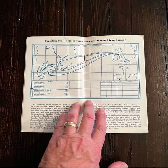 Canadian Pacific Passenger List and Postcard (1957) - Picture 3 of 7